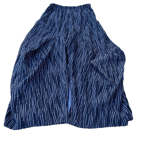 DRESS TO KILL by Jane Mohr Wide-Leg Harem Pants, Navy/Gray Striped, Size 1 - Picture 5 of 16